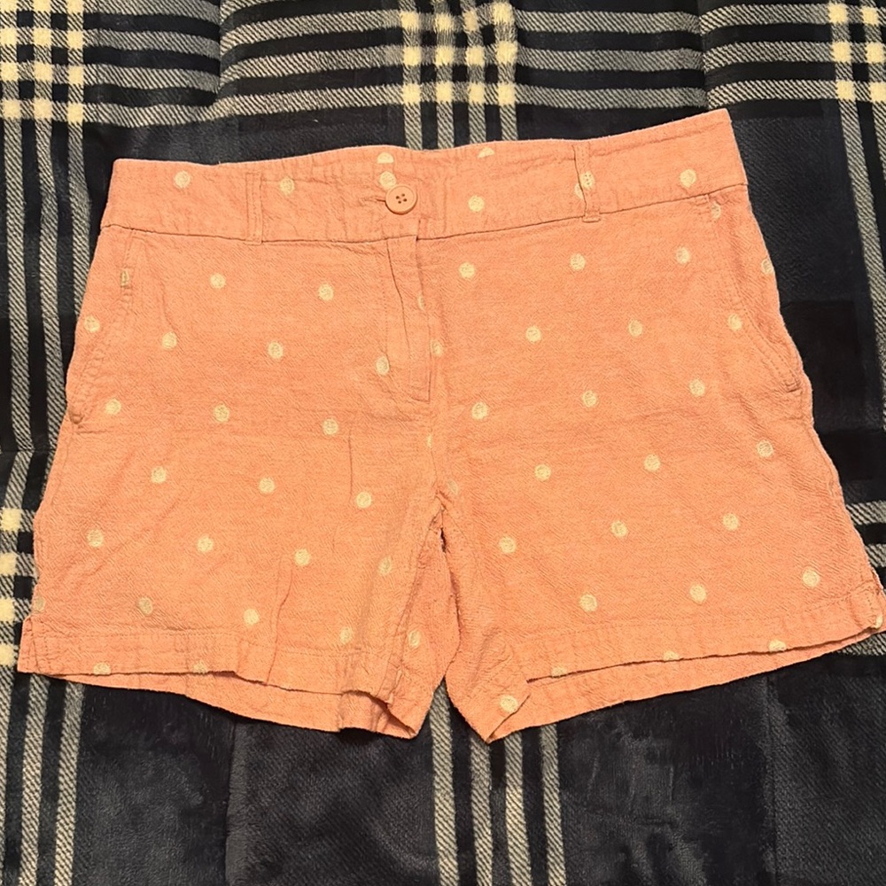 Loft Women's Coral Polka Dot Shorts